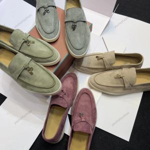 Läder platt låg topp mocka ko läder oxfords lp pianas loafers womens mens klänningskor det designer lyx mode män affär casual moccasins lata sko