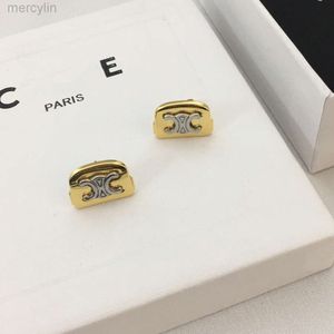Designer Celiene Jewelry Celins Saijia New 3d Triumphal Arch Earrings Fashion Versatile Middle Ancient Small Fragrant Tiktok Kwai Live