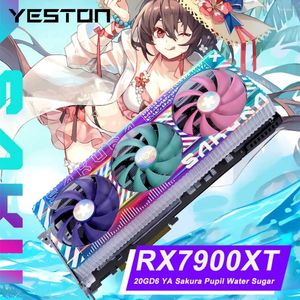 Grafikkarten Yeston AMD RX7900XTX-24GD6 6NM GDDR6 320bit Card RX 7900 XT / XTX Gaming GPU RGB Placa de Video