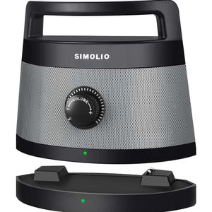 SIMOLIO Portable Wireless TV Speakers for Smart TV - Enhance Clear Dialogue & Tone Control, Perfect for Seniors and Elderly, 100ft Range, No Blaring Volume, Easy to Use