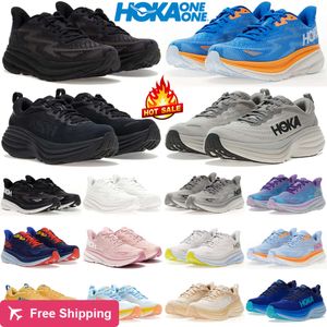 Deal hoka hokas bir bondi clifton 8 9 erkekler için koşu ayakkabıları kadınlar erkek kadın ayakkabı eğitmenleri spor ayakkabı üst