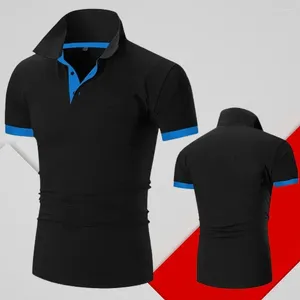 Polos maschile lavorano a polo per uomini casual color solido slim fit maschi