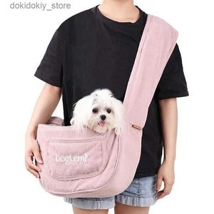 Dog Carrier Dog Bag Pet Puppy Carrier Puppy Sling Waterproof Pet Sling Carrier Shoulder Bag Outdoor Travel Portable Cat Puppy Sling Bag L49