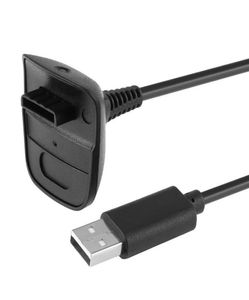 2st USB -laddningskabelladdare kompatibel för Microsoft Xbox360 Xbox 360 Slim Wireless Game Controllers Charger Power Supply ADAP4237686