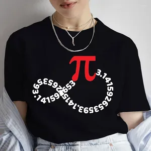 Женские футболки T Happy Pi День 3.14 Математическая математическая печатная футболка для женщин Творчество вершина повседневная футболка