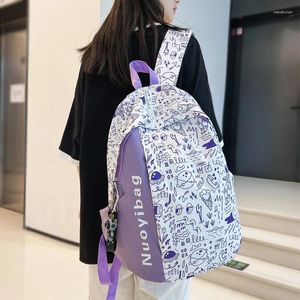 Backpack Fashion Bookbag para meninos da bolsa escolar de alta capacidade Teenagers laptop rucksack mulheres viagens mochila