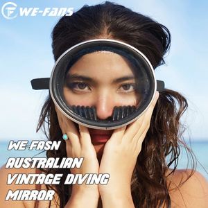 WE-FANS Ultra Wide HD Free Diving Masks Snorkeling Metal Border Men And Women Swimming Glasses Adult Scuba Diving Equipment 240416