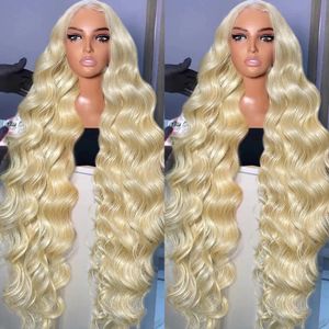 250% HD Transparent 613 Body Wave 13x6 Lace Front Human Hair Color Preplucked 13x4 Honey Blonde Frontal s For Women 240408