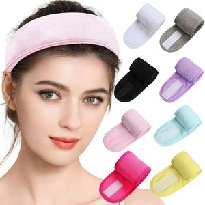 Adjustable Wide Hairband Non Slip Yoga Spa Bath Shower Makeup Wash Face Cosmetic Headband Women Make Up Accessories