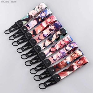 Keychains Lanyards Anime Charakter Eagle Bean Key Tag Badeanzug Keyring Motorrad Rucksack Chaveiro Keychain Mode Souvenir Geschenk Y240417