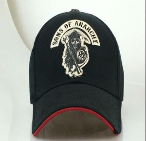 Fashion Samcro Men Cap Cool Black Death Summer Hip Hop Baseball Cap Soa Sons of for Reaper Crew Adattata SI D181106018256691