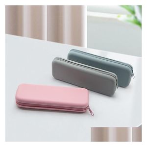 Pencil Bags Wholesale Sile Zipper Pouch Mini Pen Storage Bag Cosmetic Supplies For Personal Items School Kid Teen Student Drop Deliver Dhnhd