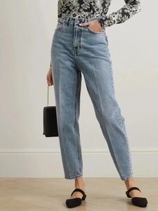 Calça feminina zíper jeans jeans sólidos fêmea casual de cintura alta jeans de jeans do tornozelo 2024 outono