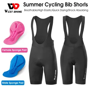 Motorcykelkläder West Cykling Cykling Shorts Pares 3D -vadderade stötsäkra cykelstights snabba torra racing halva byxor kylande sportutrustning