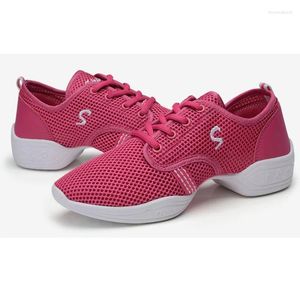 Dance Shoes For Women Sneakers Sports Feature Soft Outsole Breath Woman Practice Modern Jazz