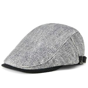 90MB 90MB Berets 2024 Spring Autumn and Winter Dad Casual Ivy Hat Male Newspaper Cap Man Painter Hats Ladies Fashion Beret 55-59cm d240418