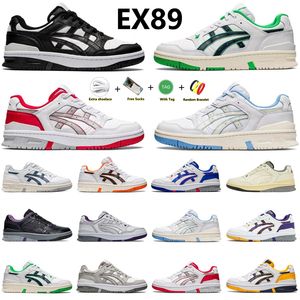 Ex89デザイナーランニングシューズブラックホワイトレッドグリーンオレンジグレーの紫色の紫色の黄色のベージュメン女性トレーナースポーツスニーカージョギングウォーキングシューズ