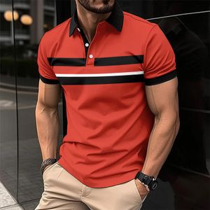 Herren T -Shirt Polo Shirt Lapel Springsummer Street Shortsleeved Mens Polo Summer Comfort Style 240410