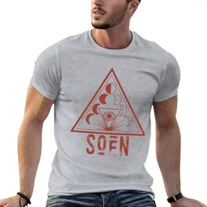 Polos maschile SOEN Lotus T-shirt vestiti hippie uomo manica corta magliette pesanti per uomini