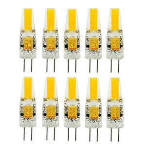 10pcs Mini G4 LED BULBO COB LUZ AC DC 12V/220V HAX/FRIO BRANCO 3 360 CANDELIER DO CANDELIER DO CHANGO SPECLEMENTE SUPLTEM SPONTENDO 20/40W Lâmpada de halogênio D2.0