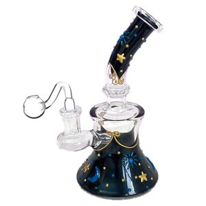 Färgglad bägarhoppor glasbongar med diffus downstem dab rig vatten rör shisha med 14 mm fog