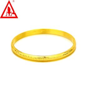 Pulseira de pulsação cubana de bronze de ouro amarelo 24K Time de jóias finas Time Limited Limited Real Bracelets for Women Wedding Dressed Gift4567854