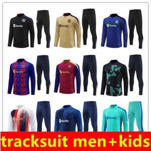 2024 Lewandowski Fati Pedri Footbri Footbil Tracksuit Pre Match Jacket 24/25 스트라이크 드릴 Gavi 축구 훈련복 긴 소매 조깅 도시 Futbol Chandal 남자 아이 크기