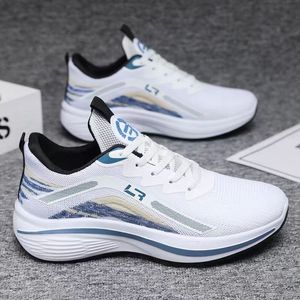 Sports Men's Shoes New Spring Versatile High Rise Trendy Shoes Mesh Shoes Men's Breathable Running Ultra Light Shoes