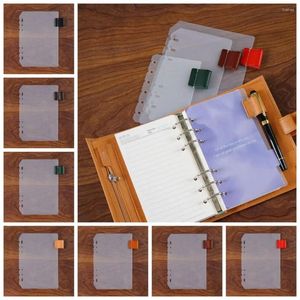 Divisor com portador de caneta de couro de cheiro universal notebook de estilo europeu de folhas soltas