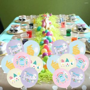 Party Decoration Easter Balloon Set tema med söt Gnome Doll tryckt latexballonger 14st DIY för