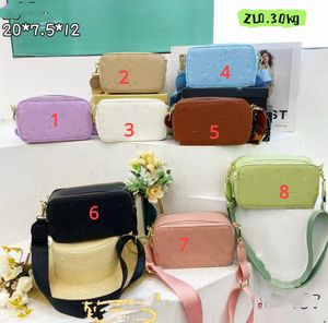 Wholesale Embossed Double-Pull Camera Bag Women's Shoulder Messenger Bags Factory Direct