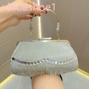 Handtasche Luxus-Designer-Umhängetasche Frauen Handtasche Metallperlen funkelnde Diamant Celebrity Unterarm Bod