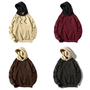 Men's Hoodies & Sweatshirts Men Patchwork Mens' Casual Autum Winter Long Sleeve Pocket Hoodie Sweatshirt Outwear Pullover s'