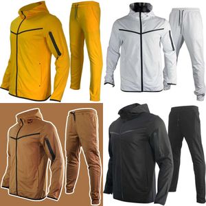 Partihandel Mens Sweat Suits Zips 2 Pieces Hoodie Set Jogging Tech Fleece Track Suit Custom Jacket Tracksuits For Men Suits