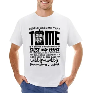 Polos masculinos wibbly-wobbly timey-wimey ... coisas.T-shirt Secramento rápido Top de tamanho grande fruto das camisetas teares