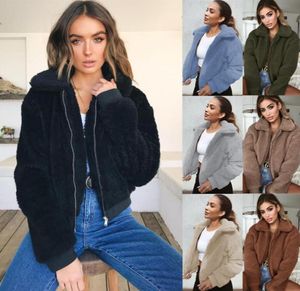 Women039s Fur Faux Zip Up Shearling Fluffy Hooded Cropped Teddy Jacket Coat Long Sleeve Fuzzy Fleece Winter Warm Coats Outwea4059111