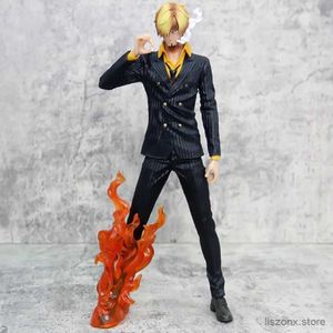 Figuras de brinquedo de ação 33cm One Piece Anime Figura Sanji Ação Figura Vinsmoke Sanji Figma PVC Modelo Coleção de brinquedos Toys para crianças Aniversário