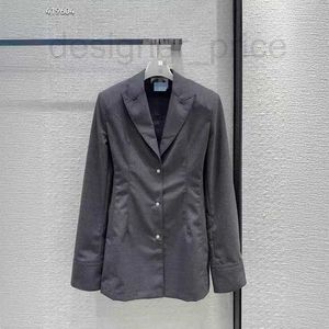 Women's Jackets Designer Suit jacket 2024 spring new temperament knight style wide shoulder narrow waist design shirt style jacket Q4WK