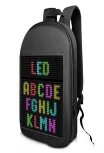 Display a LED SN Dinamico zaino a piedi da passeggiata per la pubblicità borsa luminosa wireless wifi app con zaino per esterni mocchilas uomini 21819690