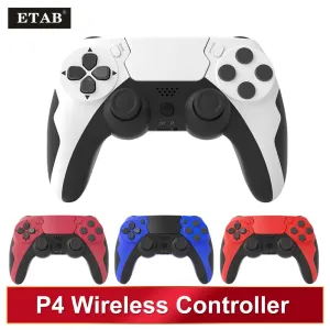 Mice New Wireless Controller Bluetooth Gamepad Double Vibration 6Axis Joypad With Touchpad Microphone Earphone Port For PS4 PS3 PC