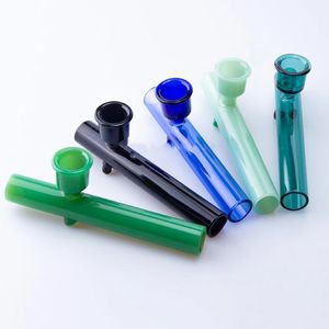 Sherlock Pocket Bubbler Glass Smoking Pipe Heavy Wall Dry Herb Tobacco Oil Burner Tube With Big Bowl Water Pipes Accessories Dab Rig