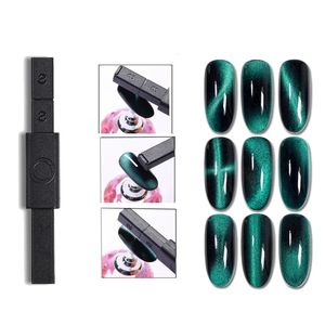 Multifunktionell DIY -nageldesign Double Head Pink Nagnetic Cat Eye Pen Stick Nail Art Magnet Cat Eye Tools for Nails