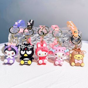 Decompressione giocattolo Pink Cute Cat Keychain all'ingrosso Bobble Head Bambolo Ciondolo Nuova catena chiave di portata cartoni animati