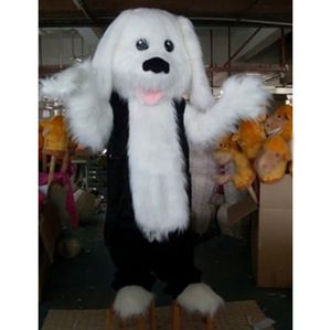 2024 Wysokiej jakości Pluffy Hair Dog Mascot Costume Hallowen Stage Performance Aktywność Sprzedaż Promocja stroju Bożego Narodzenia