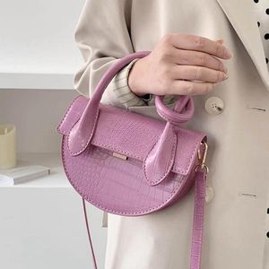 Sacchetti di sacchetti coccodrili per donne 2024 piccoli cuoio per la pelle femminile con spalla crossbody lady campeggio carino