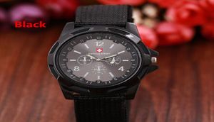 Luxury Men Watches Cool Military Wristwatches Nyaste Gemius Logo Nylon Band Watch Trendy Sport Army Wristwatch för man5265982