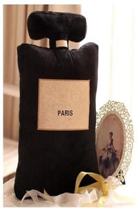 Klassisk stil flaskformkudde 3 färger kudde 50x30 cm parfym flaskform dekorativ kudde svart vit rosa mode decora9048976