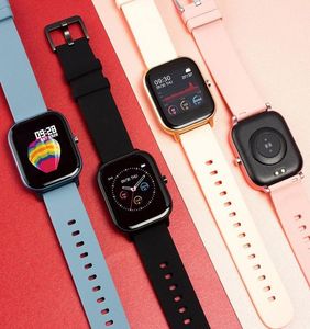 ID P8スマートウォッチメンズウォッチ女性IP67防水フィットネストラッカースポーツ心拍数モニターAmazFit GTS5165682のフルタッチスマートウォッチ