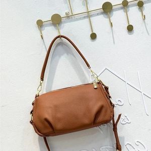 Drawstring bayanlar inek deri omuz çantası Büyük kapasite şık minimalist tote kadın çanta eşleşecek birden fazla renk ile