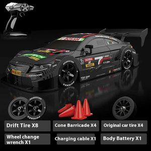 Diecast Model Cars Drift Car 1 16 40 km/h 2.4G 4WD Höghastighet 3-typ däck 2 Uppsättningar av bakre klass klassisk version Professional Racing RC Vuxenbil J240417